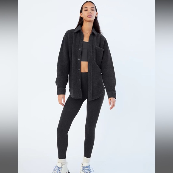 TNA polar fleece button-up shirt jacket - Picture 3 of 7